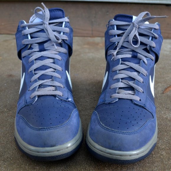 Nike Dunk High Size 12 Men Blue 2012 - Picture 3 of 12